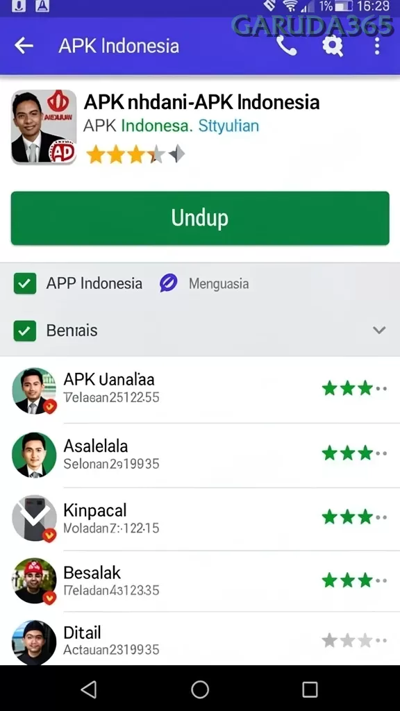 Cuplikan layar SIA777 — halaman utama