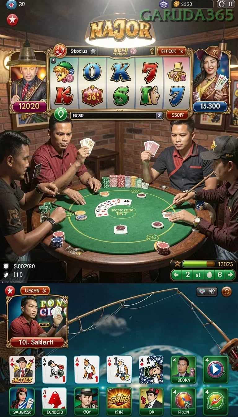 Cuplikan layar SIA777 — menu navigasi