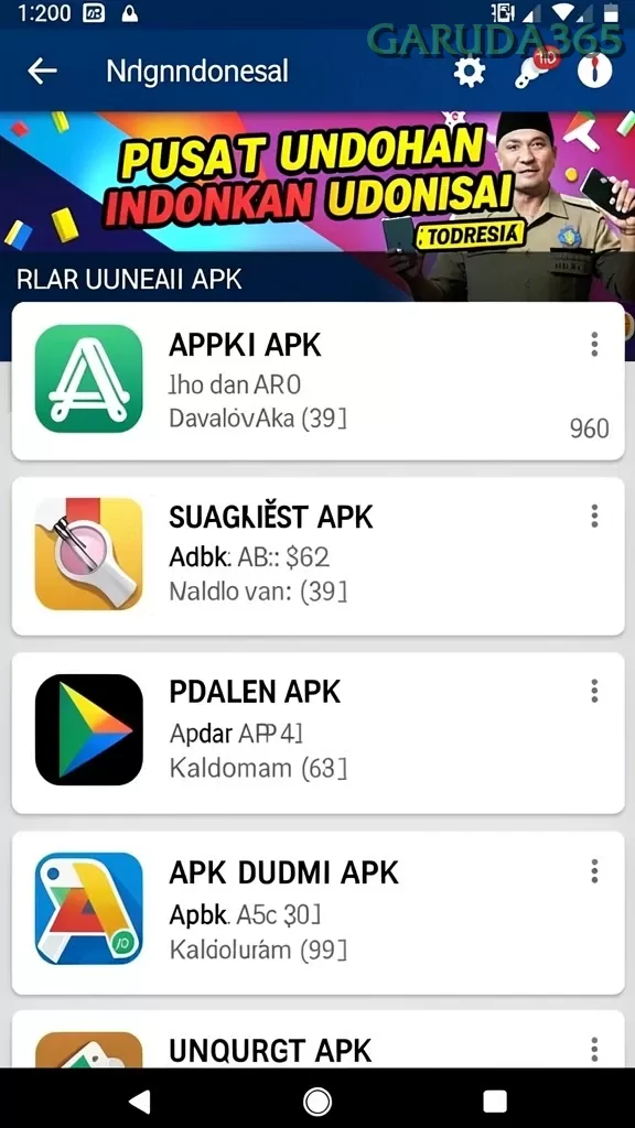 Cuplikan layar RPRPRP — halaman utama